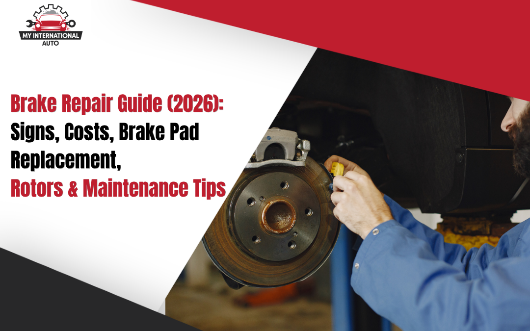 Brake Repair Guide (2026): Signs, Costs, Brake Pad Replacement, Rotors & Maintenance Tips